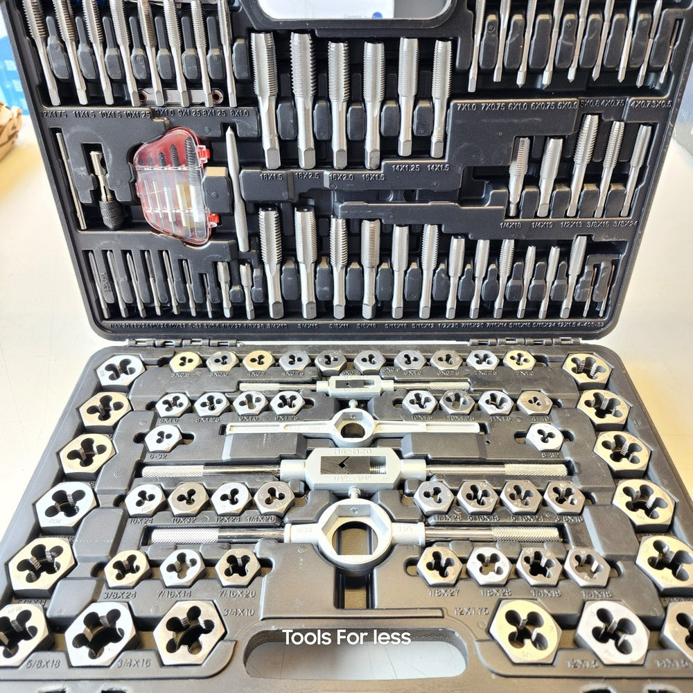 SAE/Metric Ratcheting Tap and Die Set 114pice SAE/Metric Ratcheting Tap and Die Set 114pice